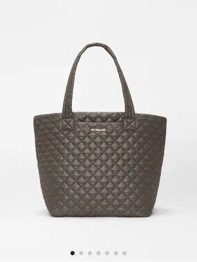 NWOT MZ WALLACE Medium Quilted Tote in Charcoal Gray